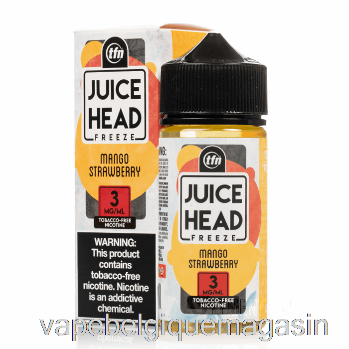 Vape Belgique Freeze Mangue Fraise - Jus Tête - 100ml 0mg